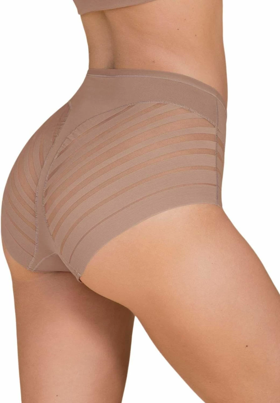 Leonisa High Waisted Shapewear Panties for Women - Invisible Tummy Control Lace Underwear