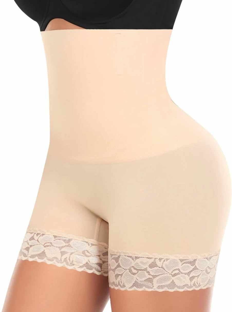 Werena High Waisted Tummy Control Shapewear Shorts for Women - Body Shaper Panties, Thigh Slimmer Under Dress Shorts
