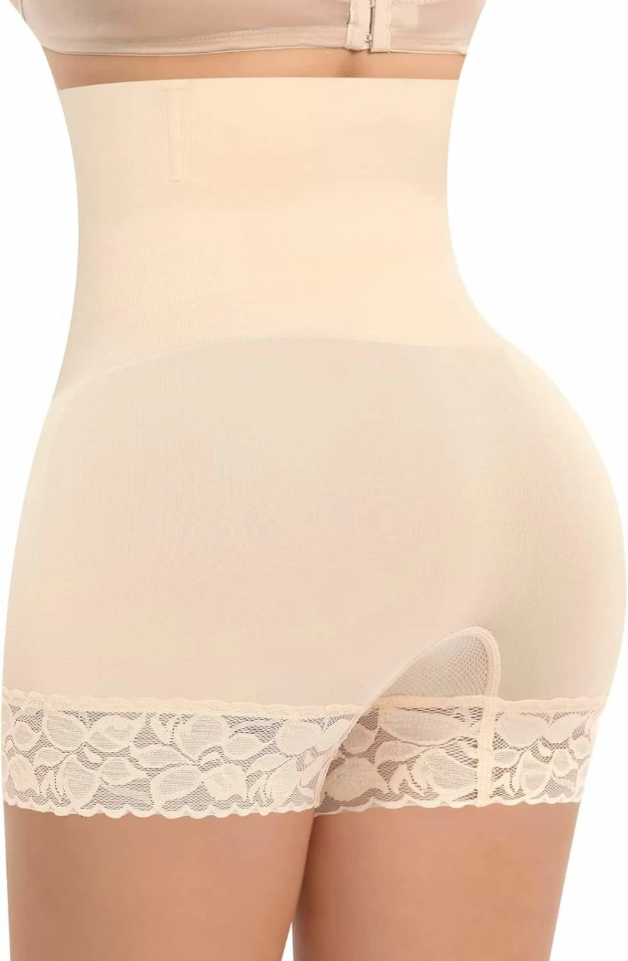 Werena High Waisted Tummy Control Shapewear Shorts for Women - Body Shaper Panties, Thigh Slimmer Under Dress Shorts