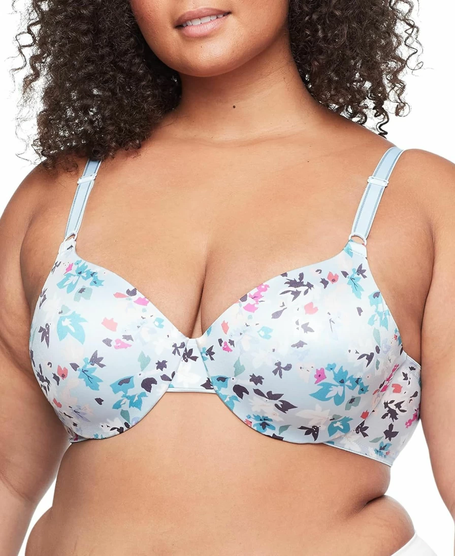 Warner's Women's Comfort Fit Tailored Underwire Bra - Supportive Everyday Lace T-Shirt Bra