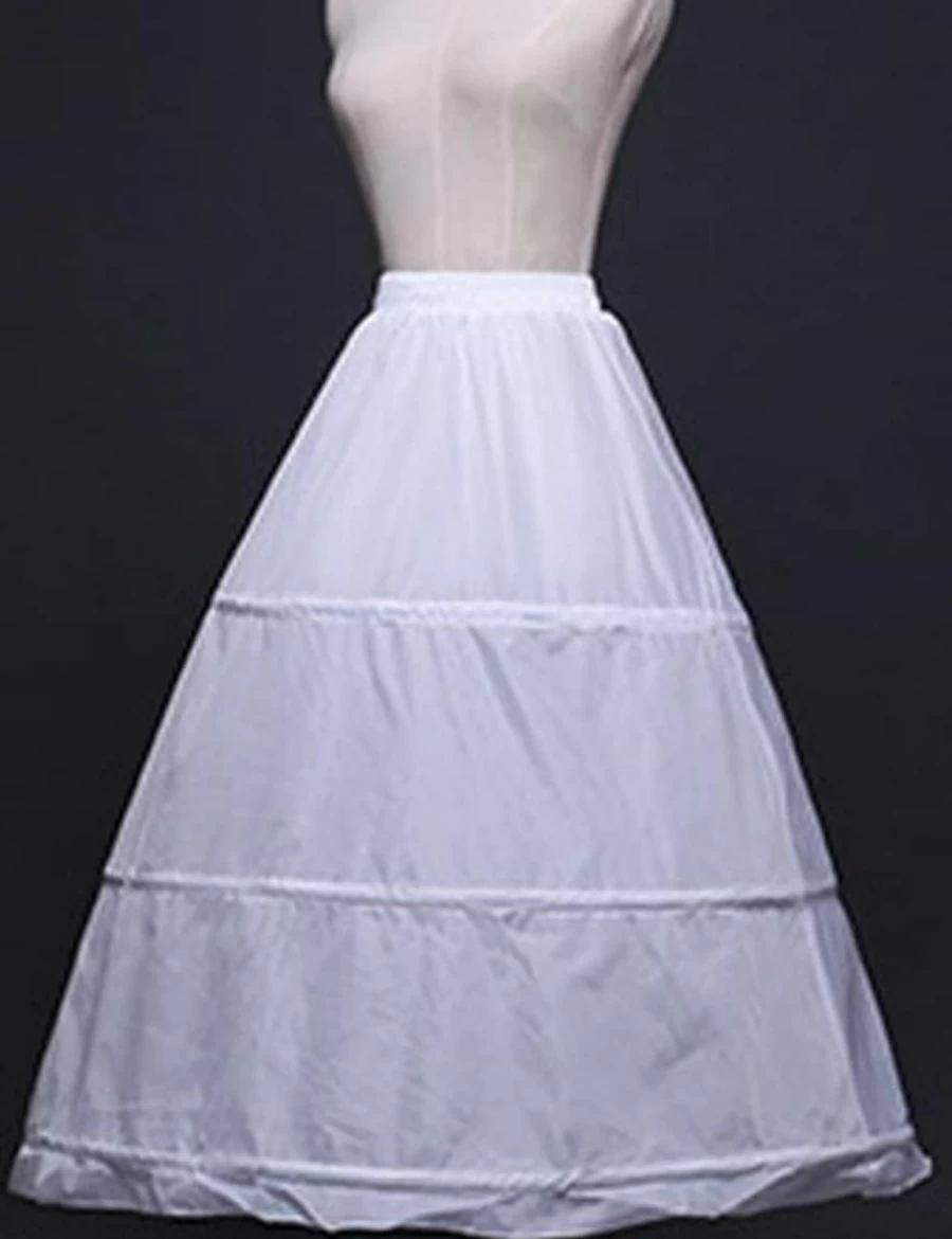 "KKJJ Women's A-Line Crinoline Petticoat Underskirt – Elastic Waist Bridal Slip for Wedding & Ball Gown Dresses"