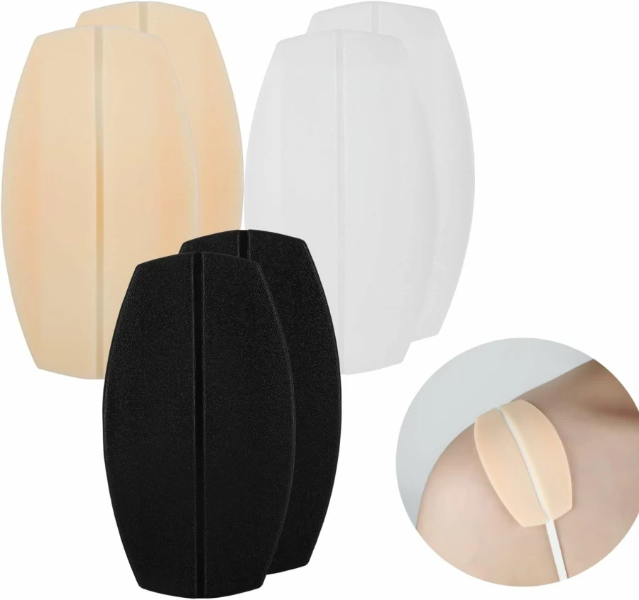 YOYO Silicone Bra Strap Cushions - 3 Pair Non-Slip Shoulder Pads for Pain Relief, Comfort & Support (Multicolored)