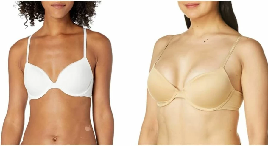 Calvin Klein Women's Lightly Lined Demi Bra with Convertible Straps