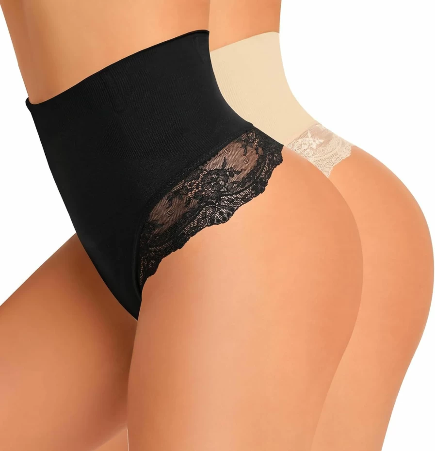 "Anygirl Seamless Tummy Control Thong Shapewear for Women - Body Shaping Underwear & Shaper Panties"