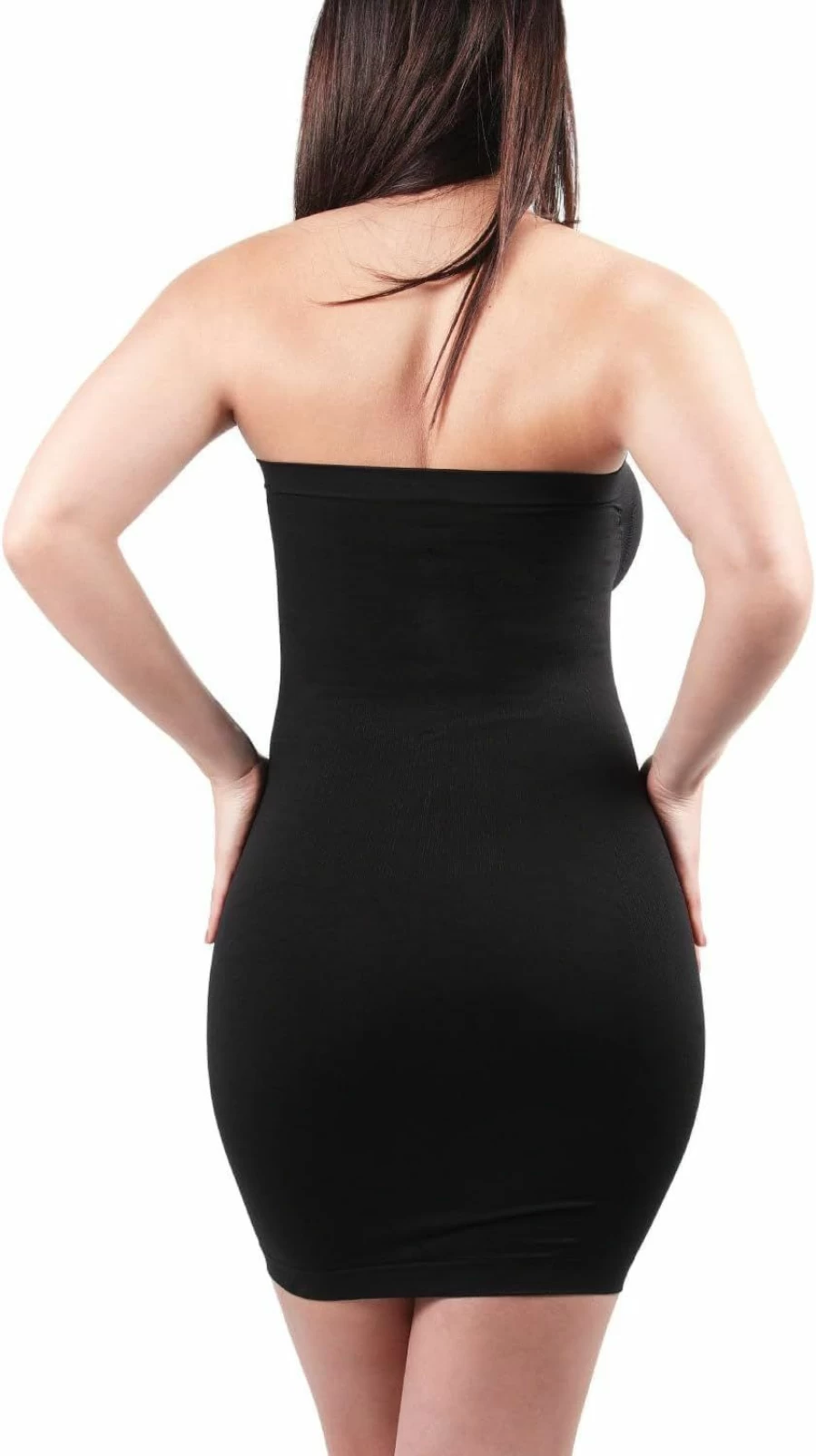 "SlimMe Strapless Body Shaper for Women – Tummy Control Shapewear Slip"