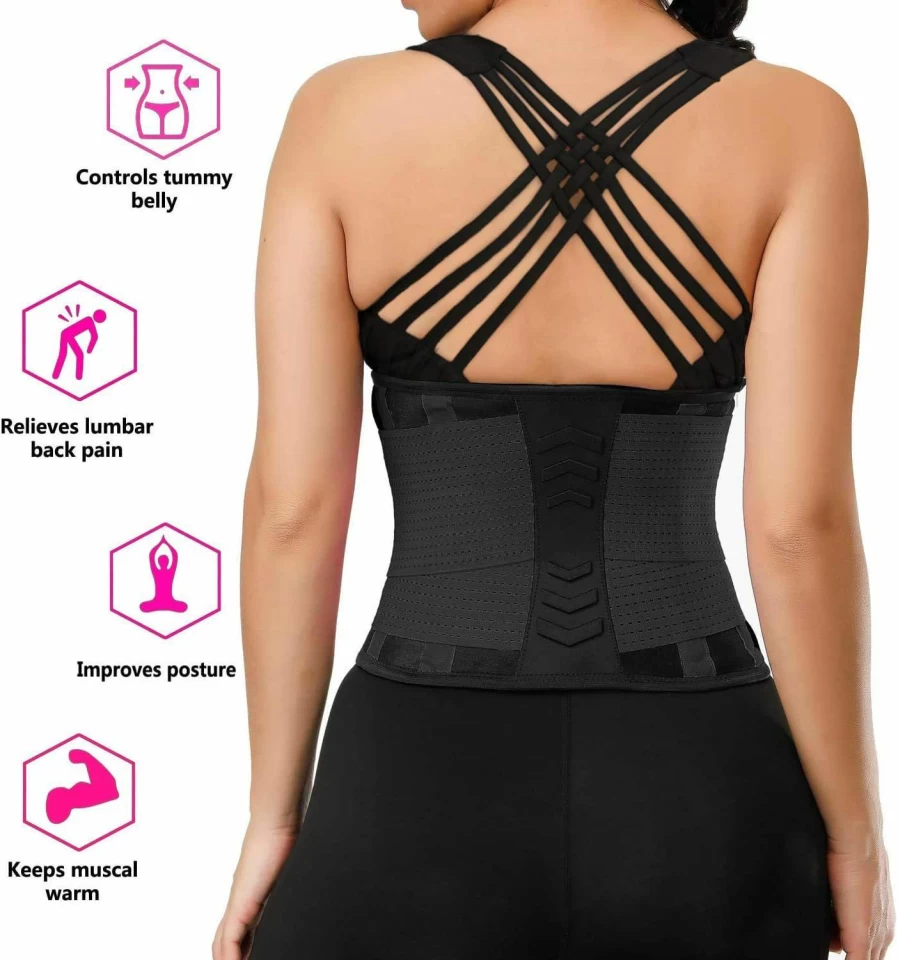YIANNA Waist Trainer for Women - Weight Loss, Workout, Back Support & Tummy Trimmer Belt