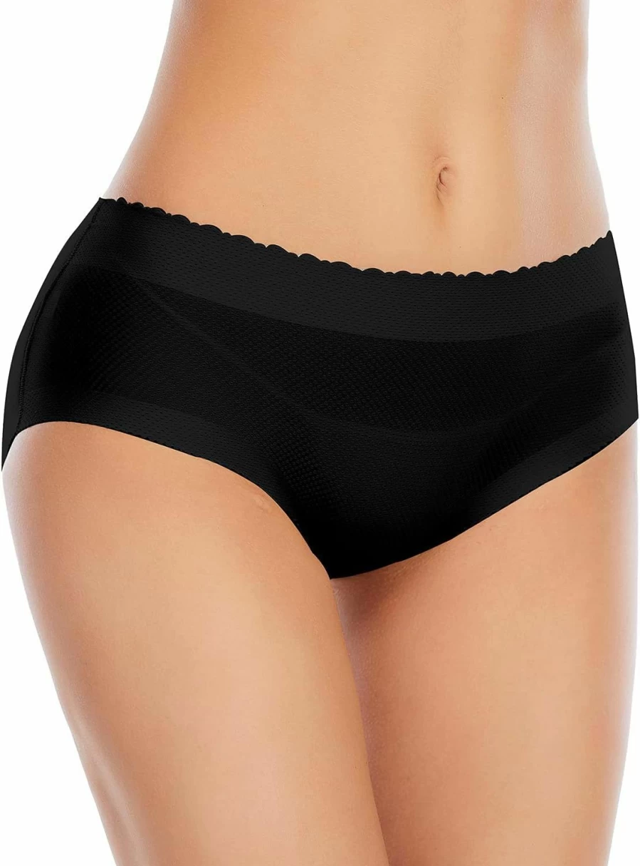 DERCA Women's Seamless Butt Lifting Panties with Padded Hip Enhancer for Instant Booty Lift