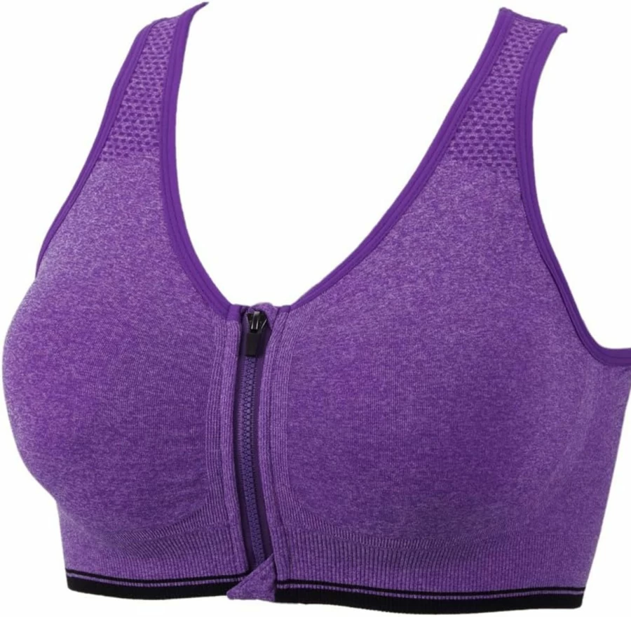 YEYELE Women's Medium Support Racerback Sports Bra with Removable Pads - 1, 3, or 5 Pack Tank Top Workout Bras