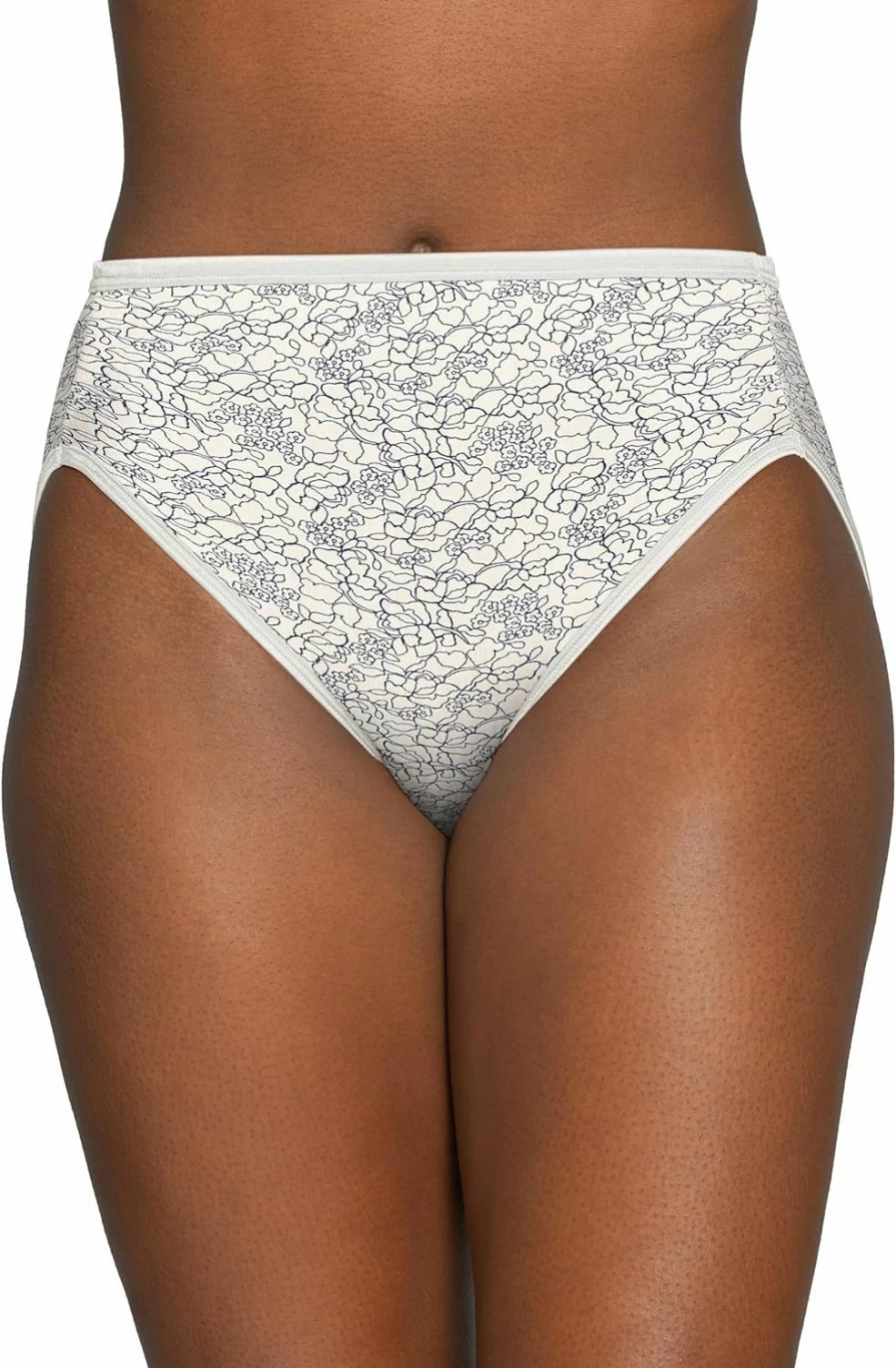 Vanity Fair Women's Illumination High Cut Underwear for Comfort & Fit - Regular & Plus Size Options