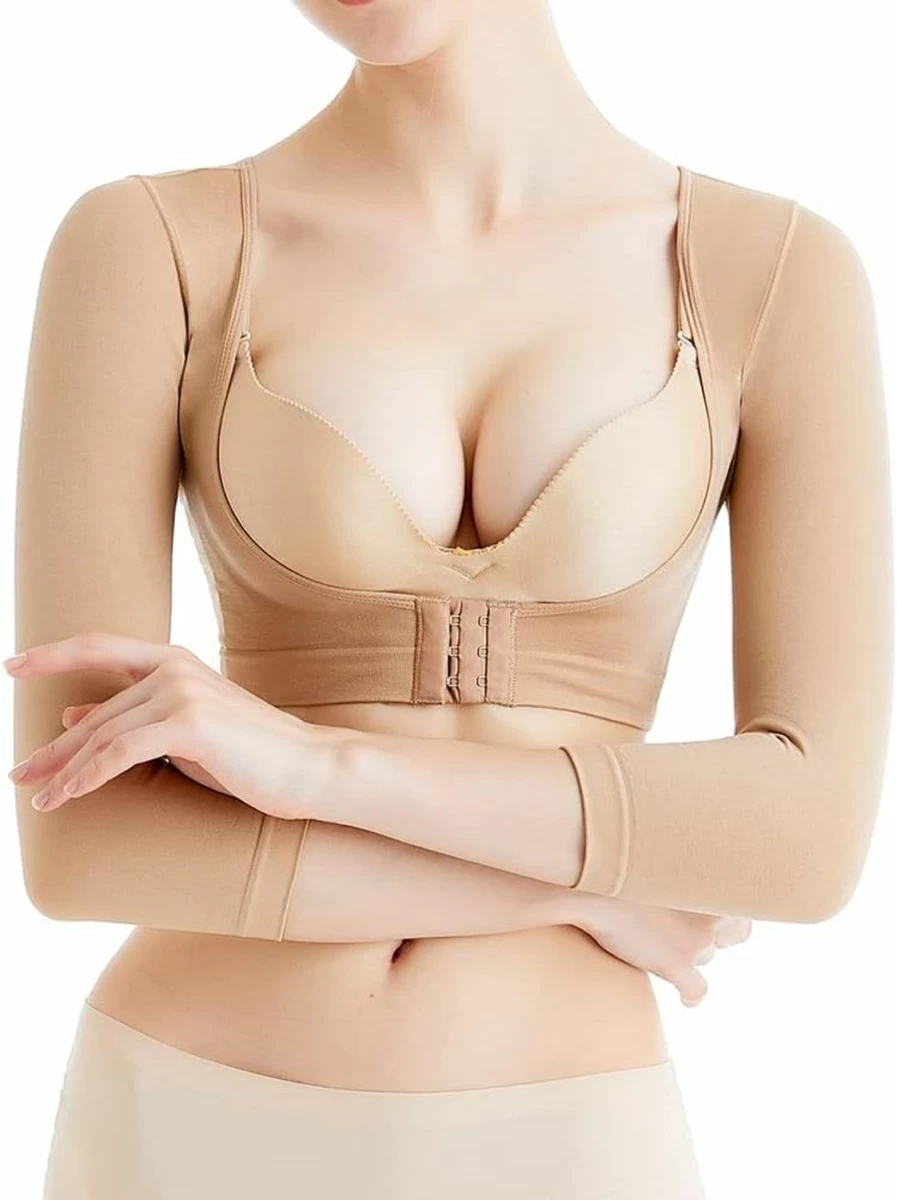 "KSKshape Women's Arm Compression Sleeves - Post Surgical Recovery, Slimming Shapewear & Posture Corrector Tops"