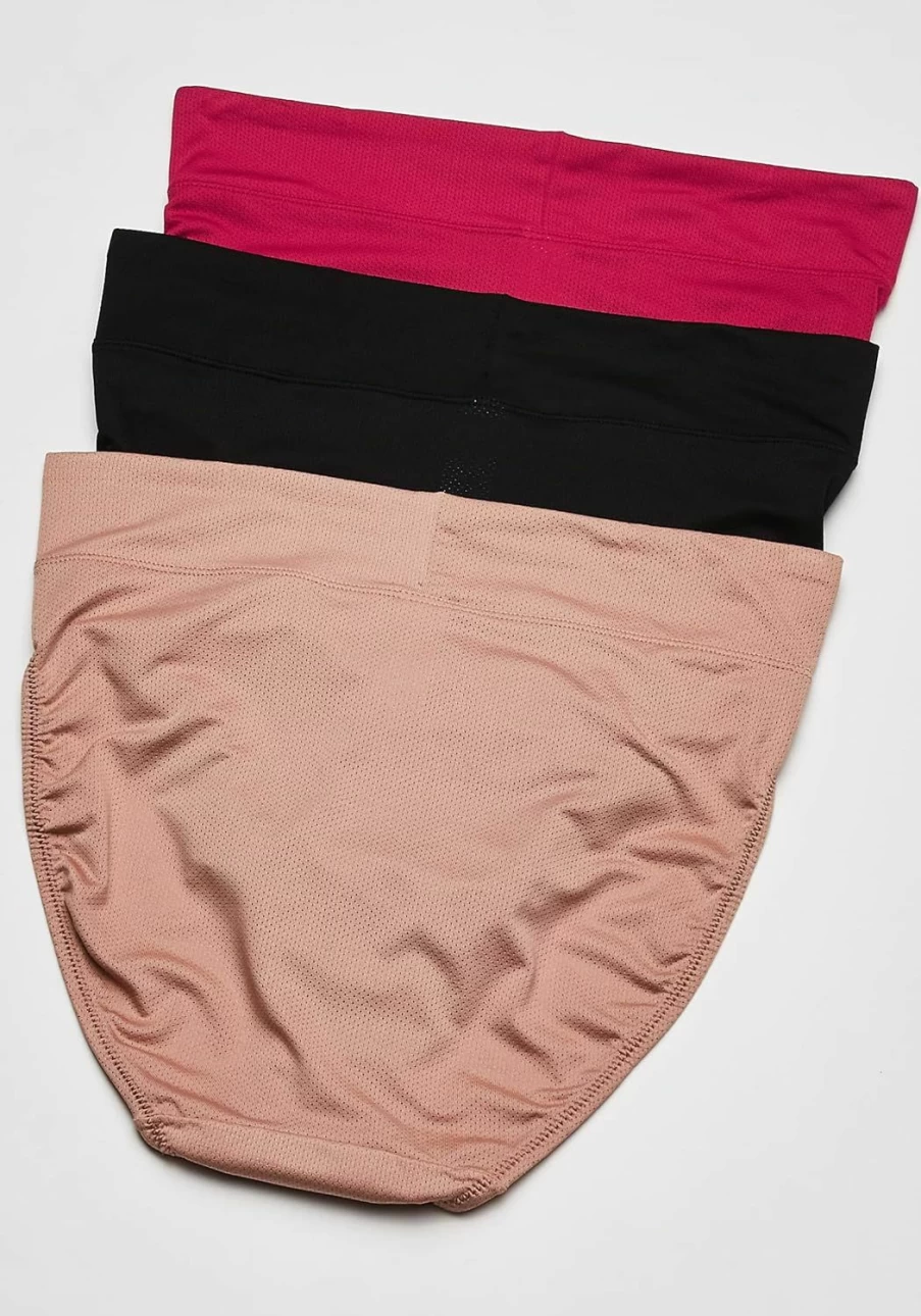 Warner's Women's Allover Breathable Hi-Cut Panties - Comfortable Cotton Underwear for Everyday Wear