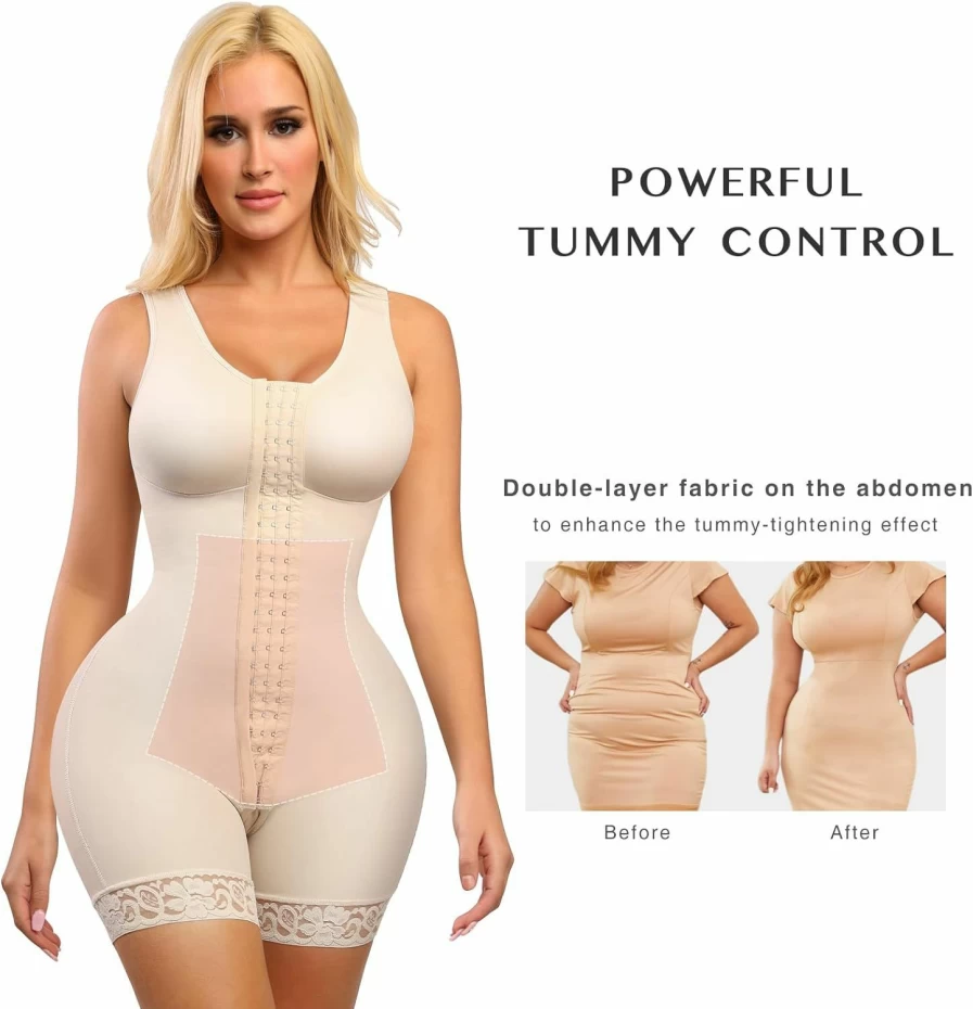 FeelinGirl High Waist Tummy Control Shapewear for Women - Full Body Shaper with Butt Lift | Colombian Fajas Reductoras Y Moldeadoras