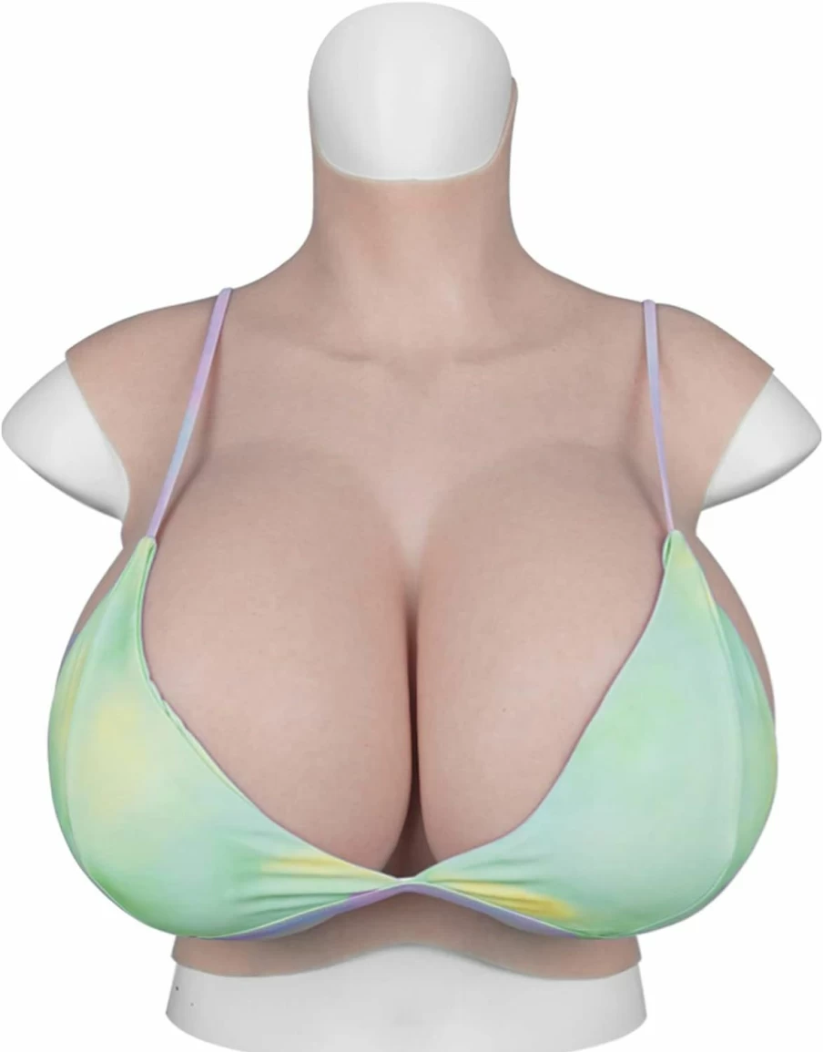 YRZGSAWJ Silicone Breastplate for Crossdressers - Realistic Z Cup & S Cup Breast Forms for Drag Queens, MTF Transgender, and Cosplay