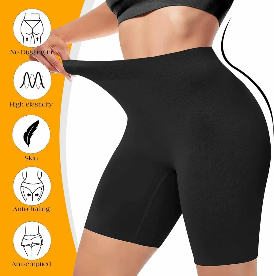 ZENUTA Women's Anti-Chafing Shorts 2-3 Pack, Seamless Under Dress Slip Shorts, Yoga Workout Spandex Bike Shorts for Comfort & Support
