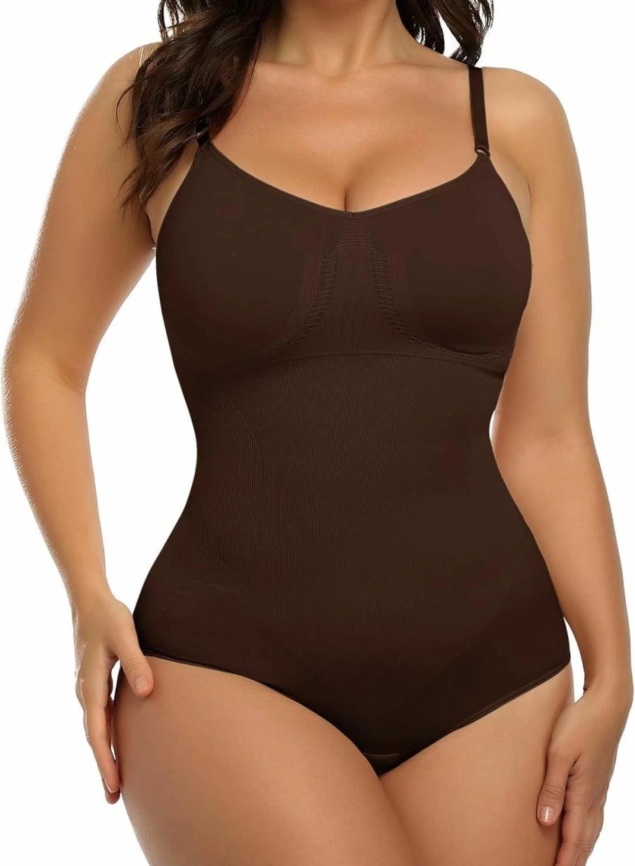 "SHAPERIN Women's Seamless Shapewear Bodysuit - Tummy Control Sculpting Tank Top for Slimming & Smoothing"