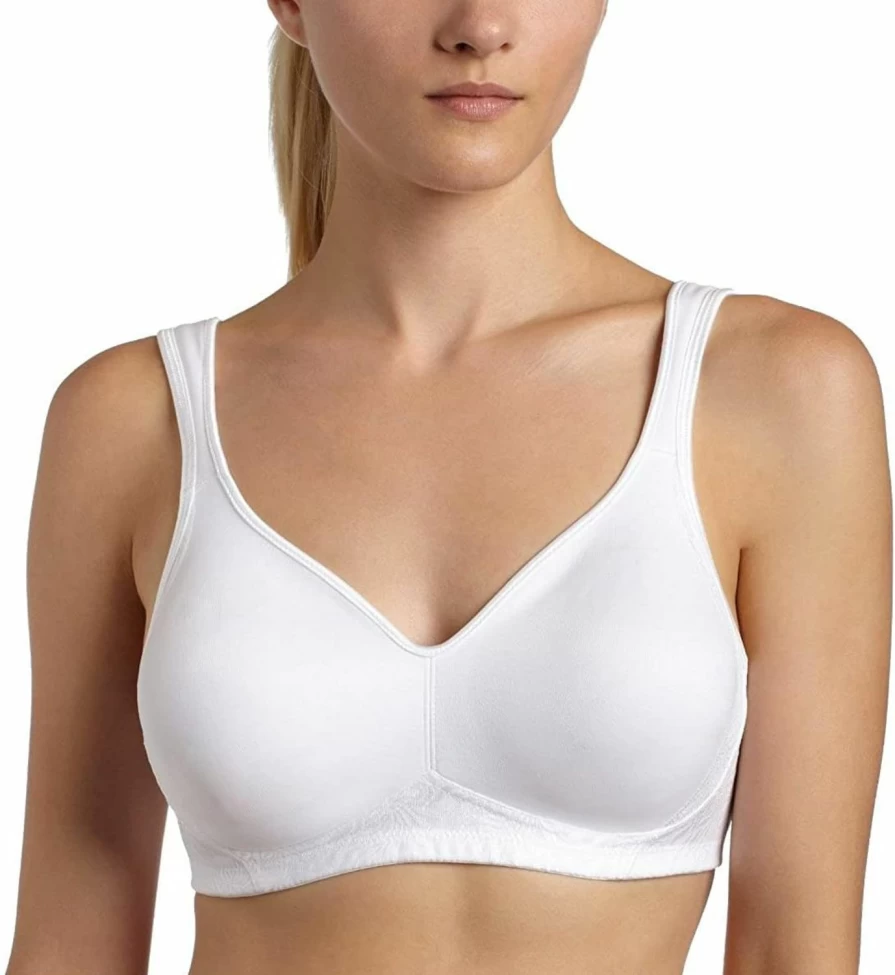 Playtex Women's 18-Hour Wireless T-Shirt Bra with 4-Way TruSupport - Side & Back Smoothing Cooling Comfort