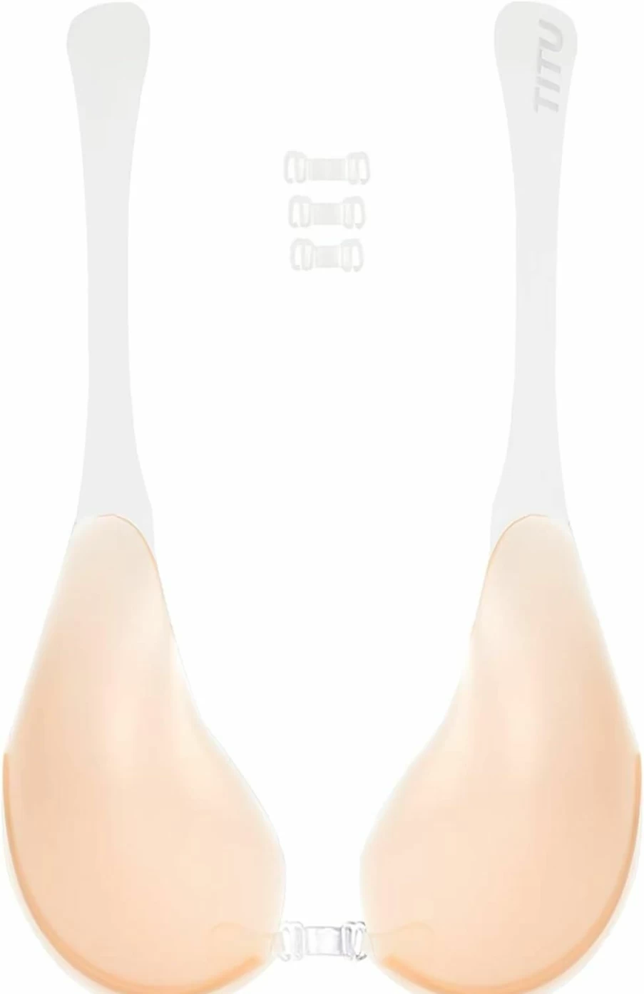 TITU Invisible Lift Sticky Bra - Strapless Backless Adhesive Silicone Bra for Push Up & Breast Lift