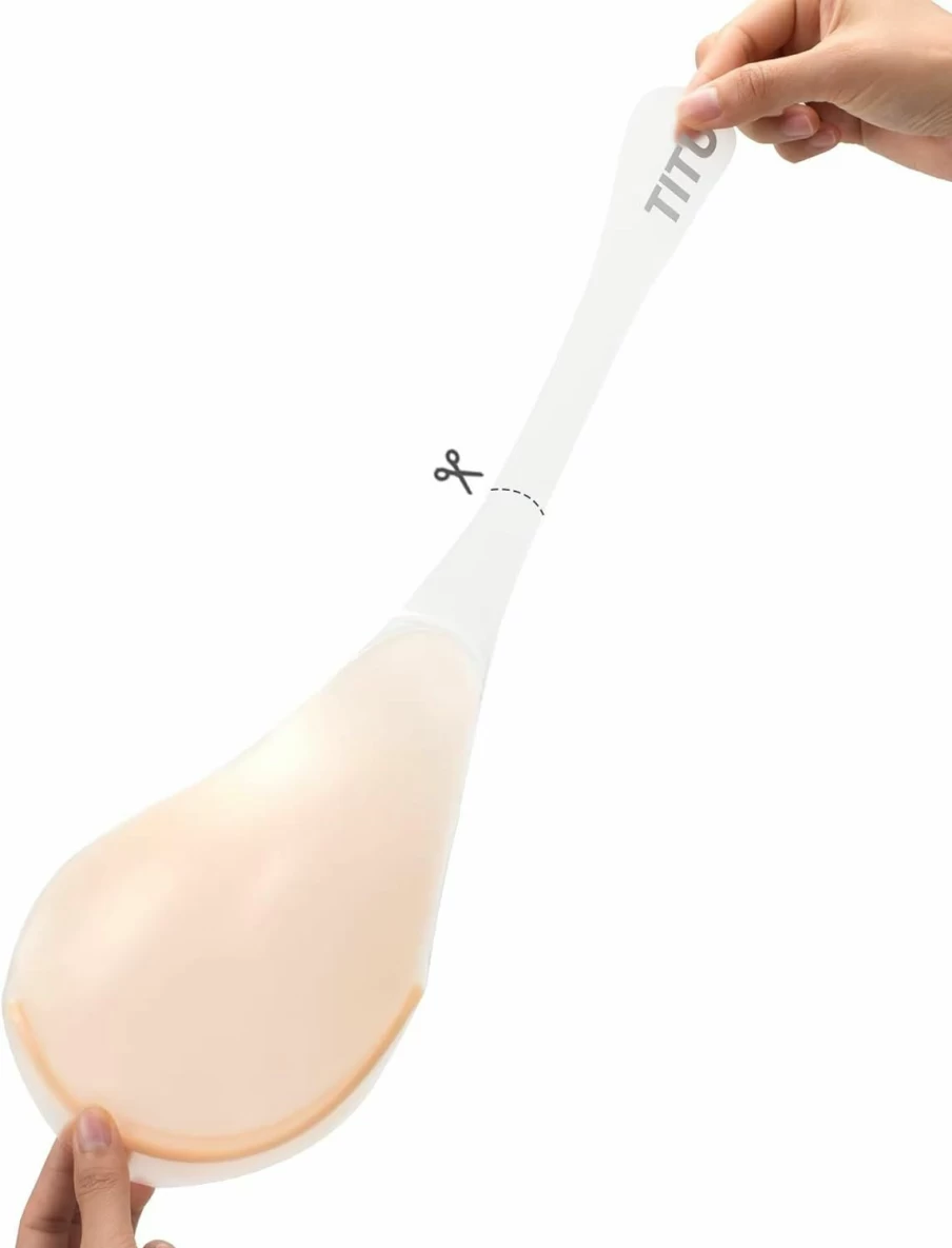 TITU Invisible Lift Sticky Bra - Strapless Backless Adhesive Silicone Bra for Push Up & Breast Lift